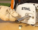 Боковое устройство натяжения цепи stihl