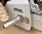 Переднее устройство натяжения цепи Stihl фото бензопилы